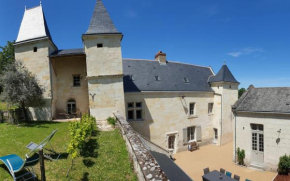 Logis Escale vue Loire, piscine semi-troglodyte